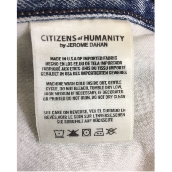 Like New Citizens of Humanity Gemma Lace Up Jeans - Picture 10 of 13